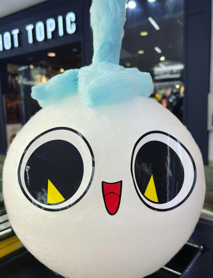 Eat cute cotton candy art